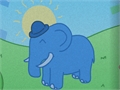 Azul Aventura elefante para jogar online